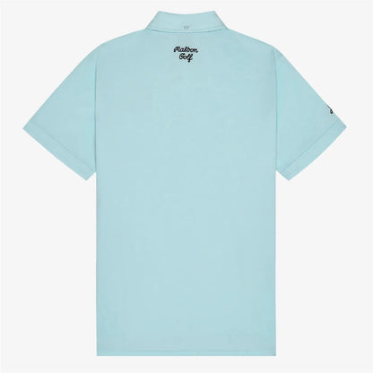 Malbon | Jesper Parnevik Pocket Polo - Aqua Blue