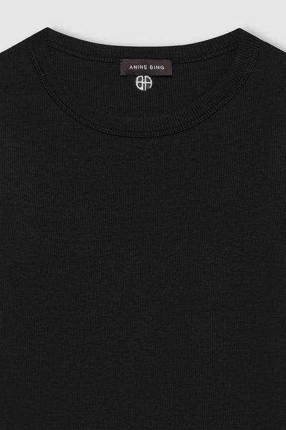 Anine Bing | Sixtine Tee Short Sleeve - Black