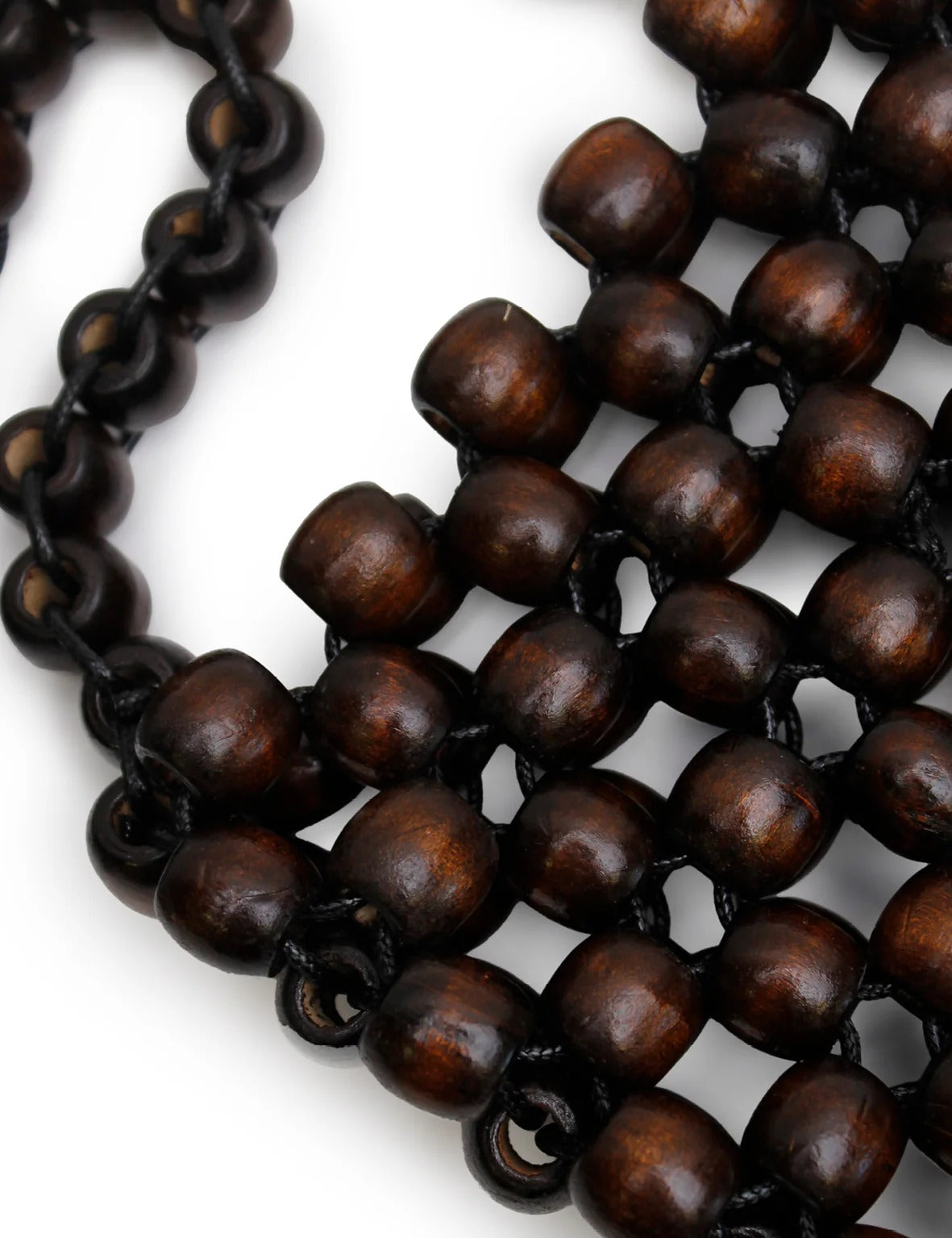 La Tribe | Beaded Crossbody Bag - Brown