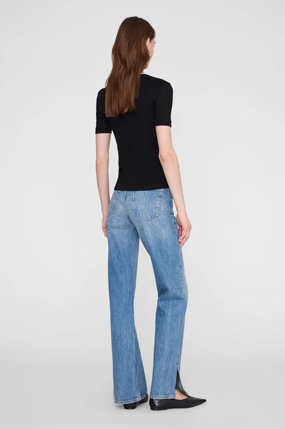 Anine Bing | Sixtine Tee Short Sleeve - Black