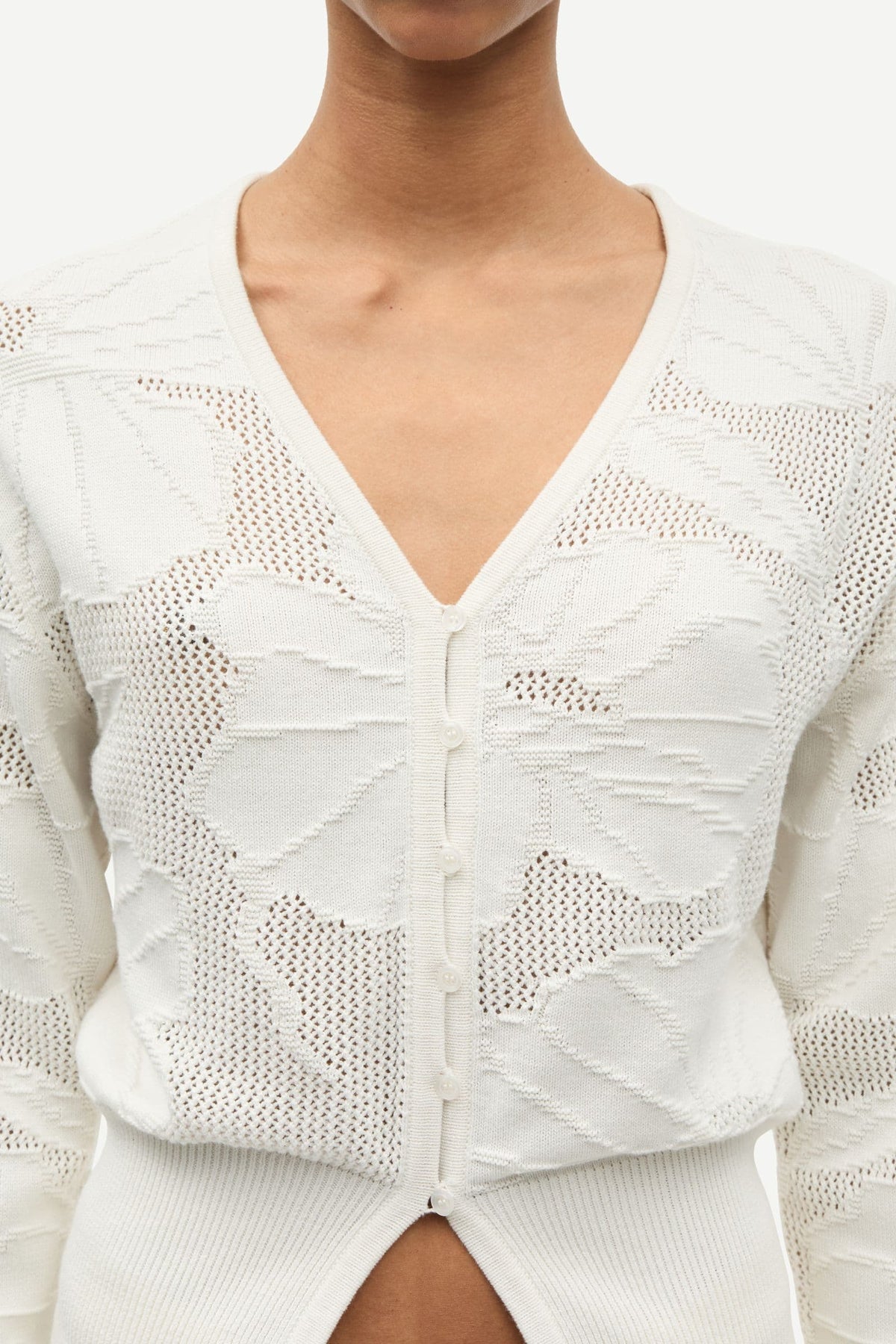 Samsoe Samsoe | Sapoppie Cardigan - Clear Cream