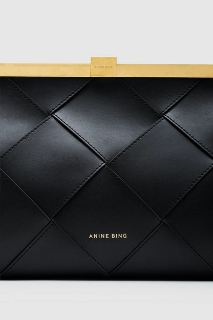 Anine Bing | Anine Clutch Braided Leather - Black