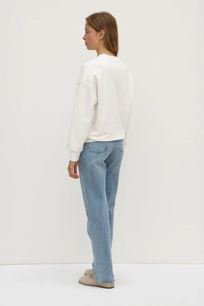 Assembly Label | Anya Fleece Crew - Antique White