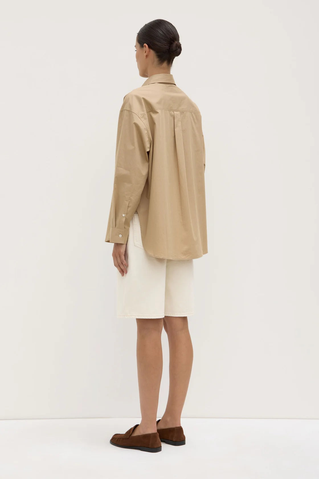 Assembly Label | Marigold Poplin Shirt - Tan