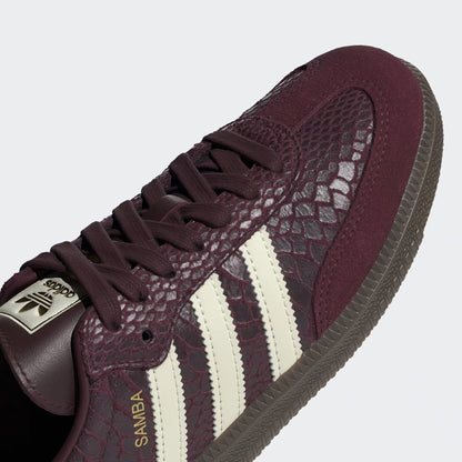 Adidas | Samba OG - Maroon / Cream White / Gold Metallic