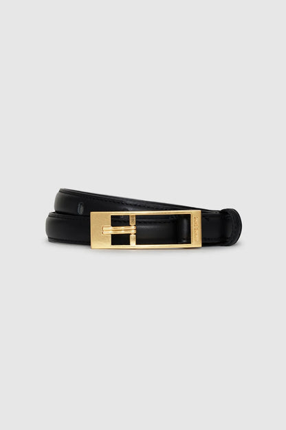 Anine Bing | Elly Belt Smooth Leather - Black