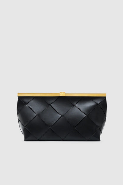 Anine Bing | Anine Clutch Braided Leather - Black