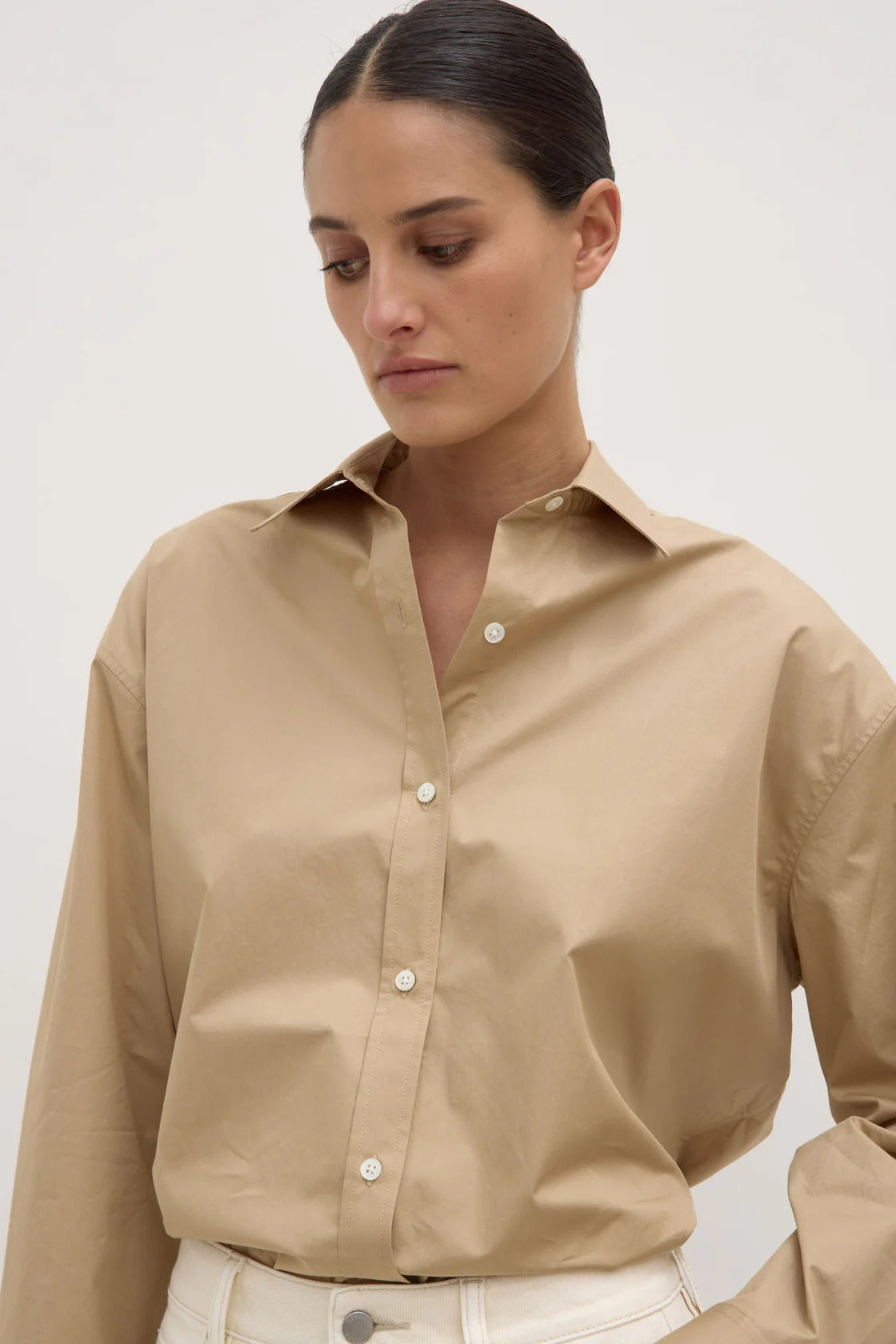 Assembly Label | Marigold Poplin Shirt - Tan