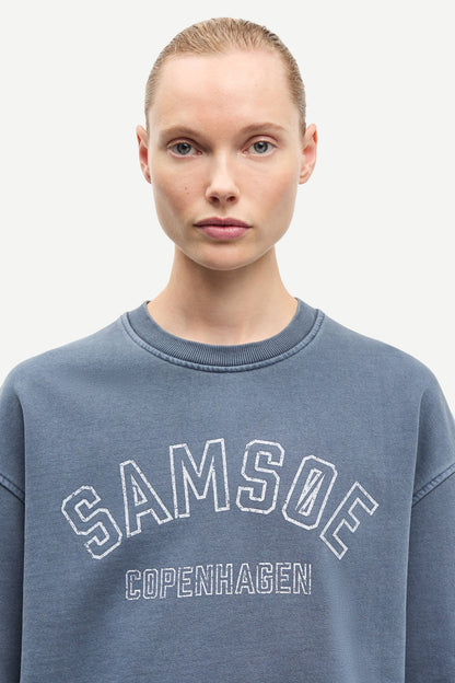 Samsoe Samsoe | Savan Sweat - Ombre Blue Pigment