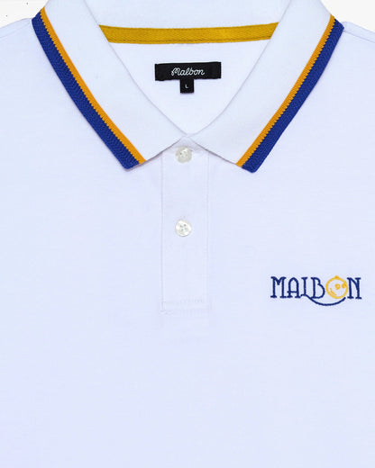 Malbon | Grasse Pique Polo - White