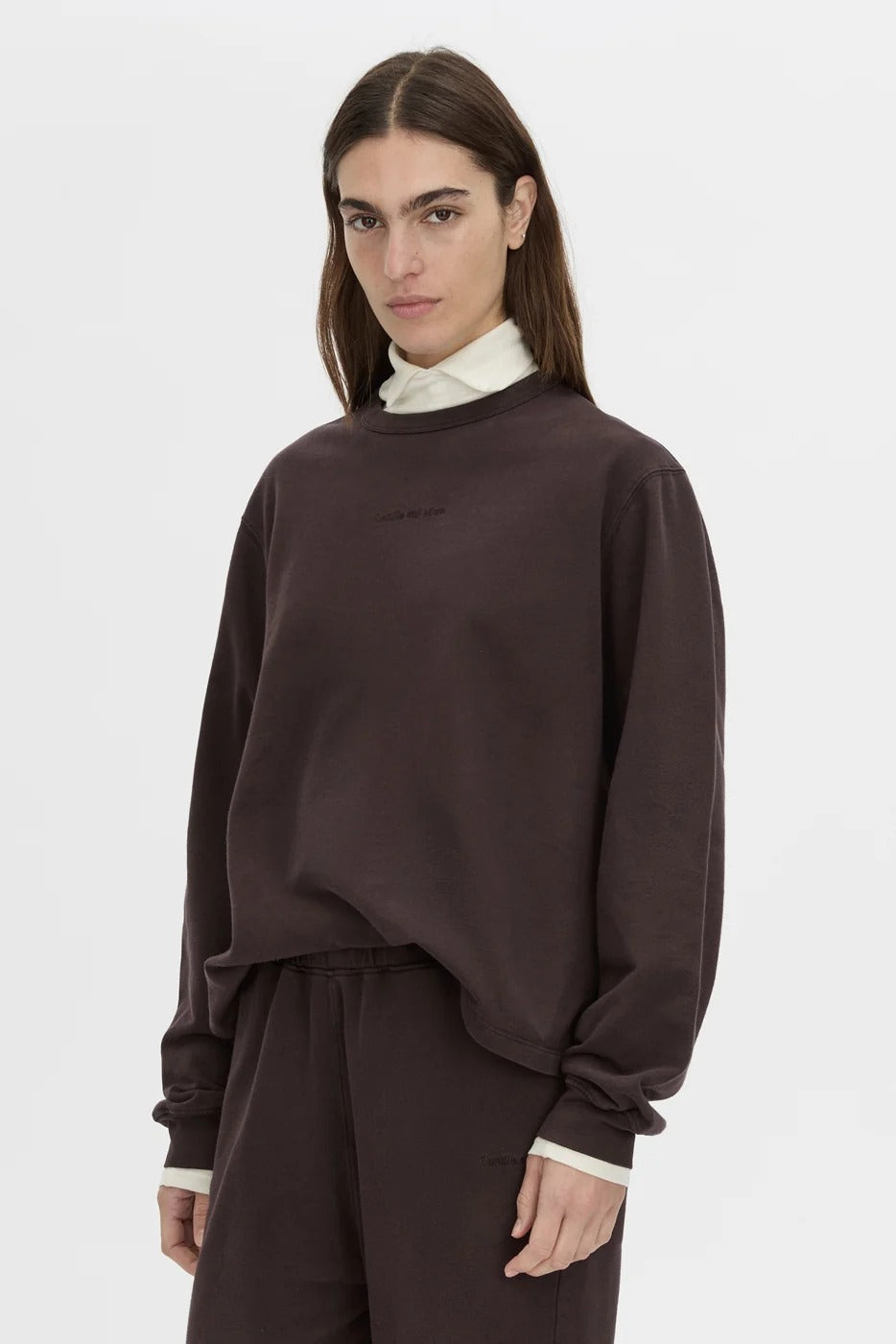 Camilla & Marc | Thome Embossed Relaxed Track Top - Hickory