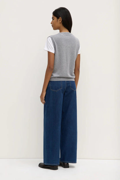 Assembly Label | Lara Cashmere Knit Tank - Grey Marle