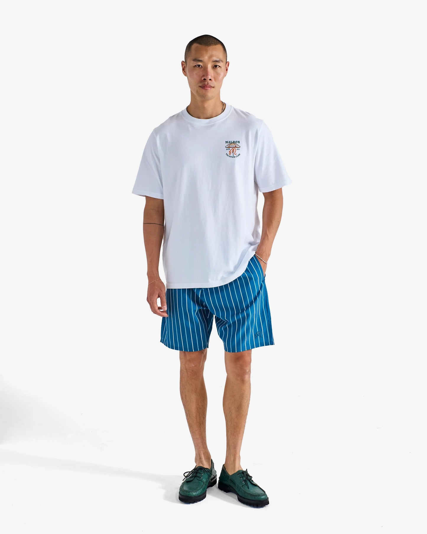 Malbon | Vacation Club Tee - White
