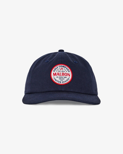 Malbon | In Golf We Trust Painters Hat - Navy