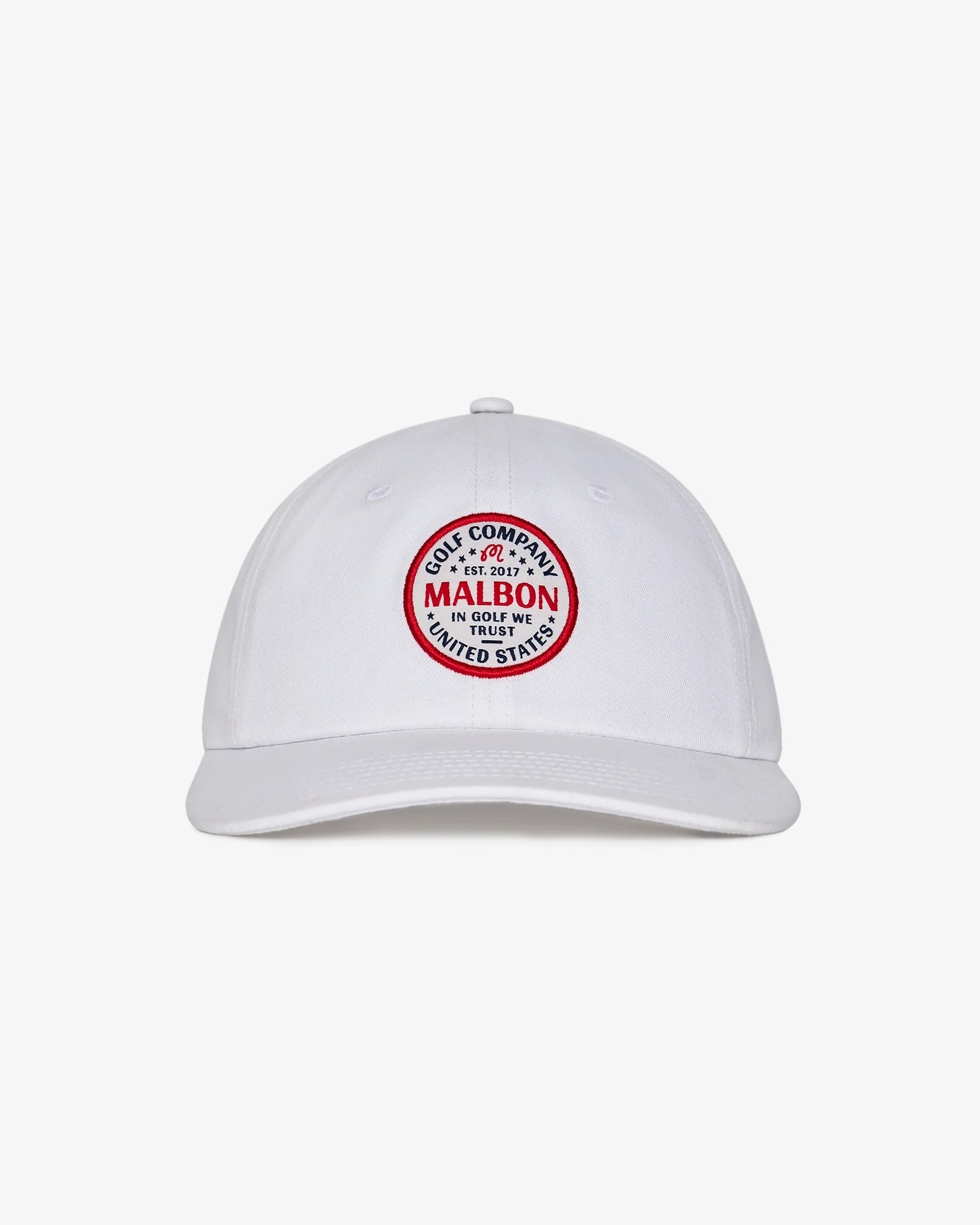 Malbon | In Golf We Trust Painters Hat - White
