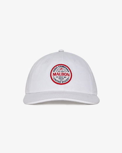 Malbon | In Golf We Trust Painters Hat - White