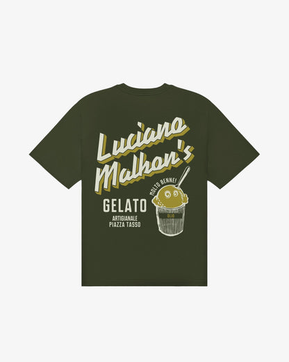 Malbon | Gelato Stand Pocket Tee - Cypress Green