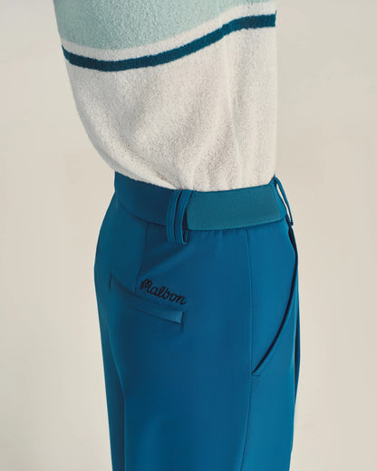 Malbon | Emilia Pleated Trousers - Ocean Multi