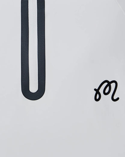 Malbon | Performance Raglan Quarter Zip - White