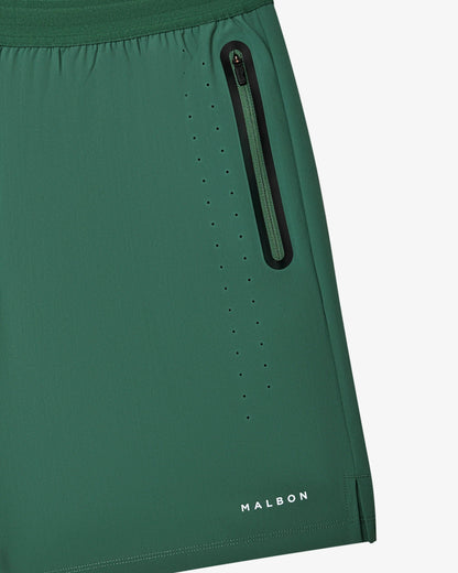 Malbon | Performance 2 in 1 Shorts - Forest/Black