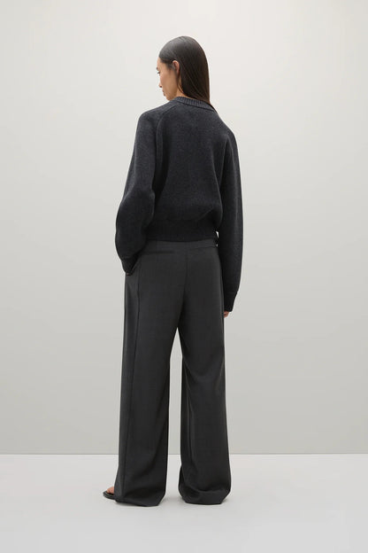 A. Emery | The Herman Knit Bomber - Charcoal Melange
