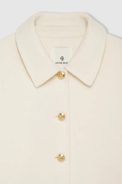 Anine Bing | Luca Jacket - Ivory Cashmere Blend