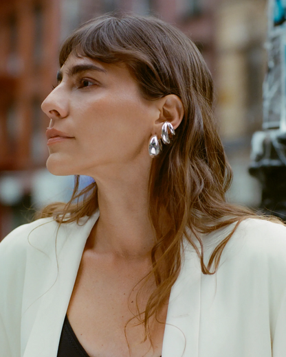 Jasmin Sparrow | Modernist Ear Cuff - Silver