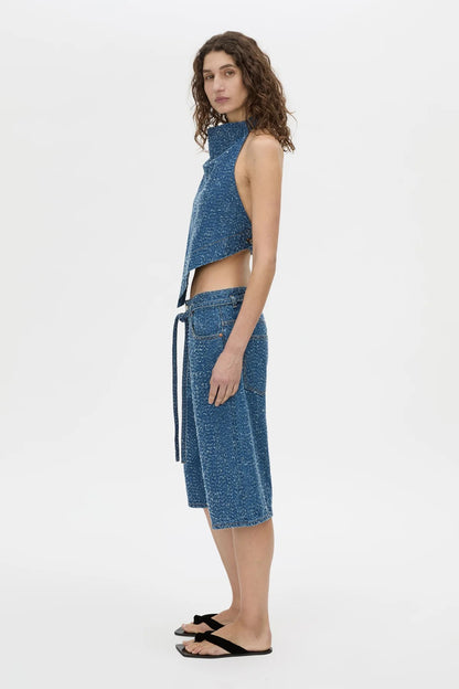 Camilla & Marc | Eleni Denim Top - Classic Blue Neps