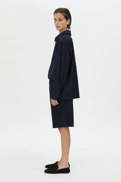 Camilla & Marc | Lourdes Check Soft Short - Navy