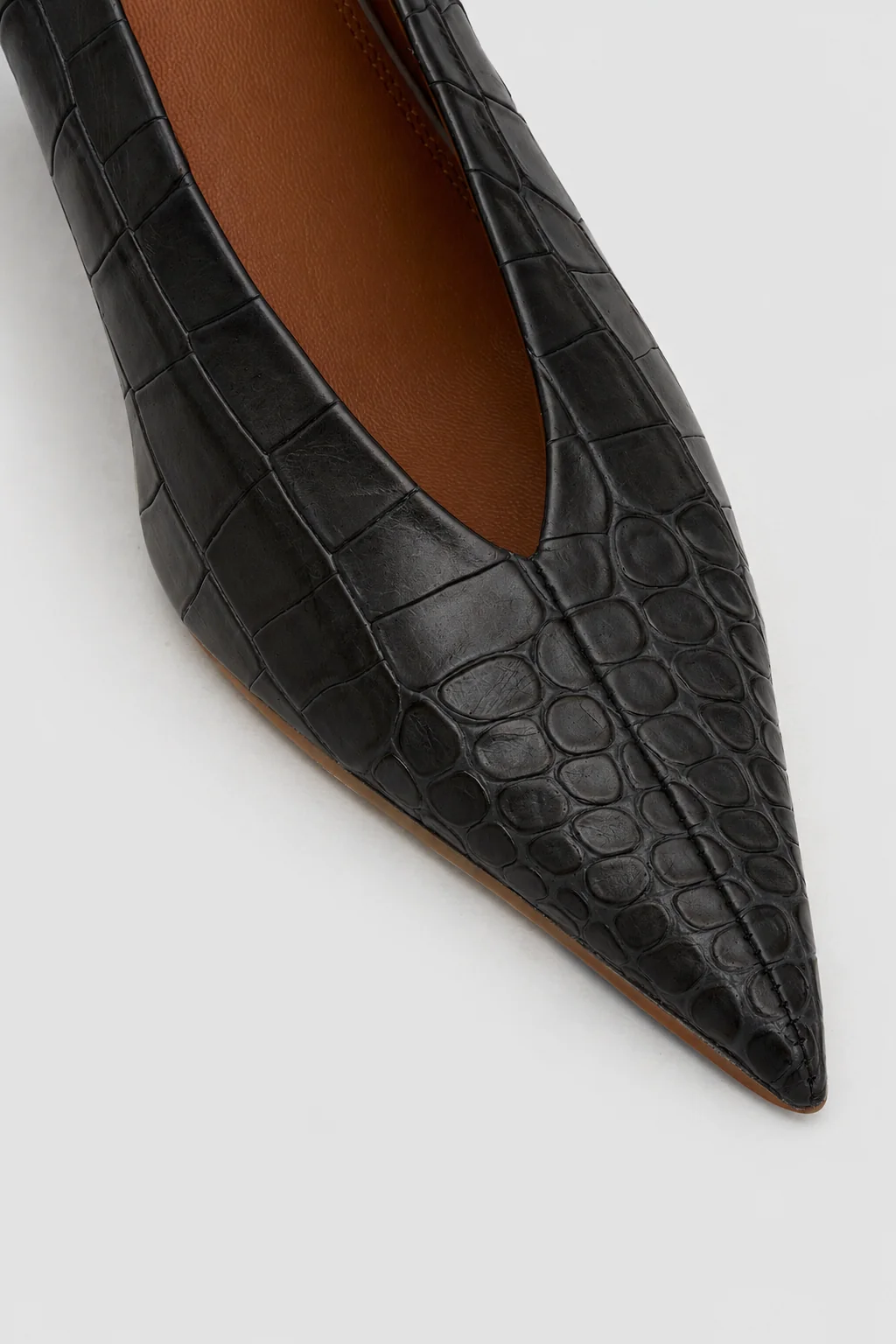 Camilla & Marc | Rhys Croc Pump - Black