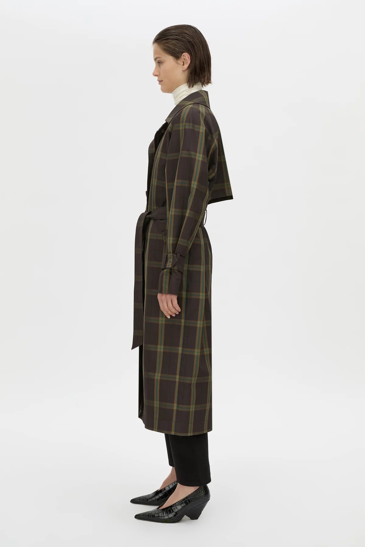 Camilla & Marc | Winton Check Trench Coat - Espresso Check