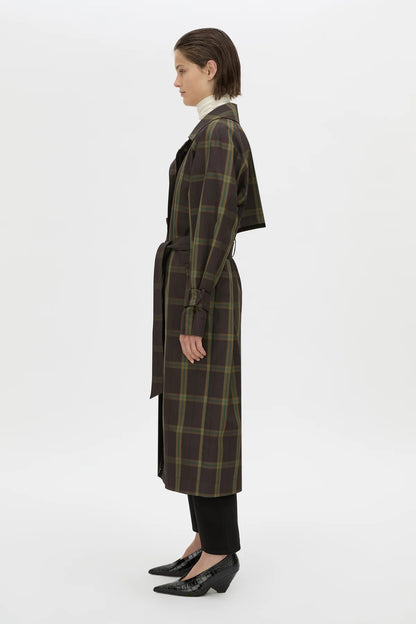 Camilla & Marc | Winton Check Trench Coat - Espresso Check