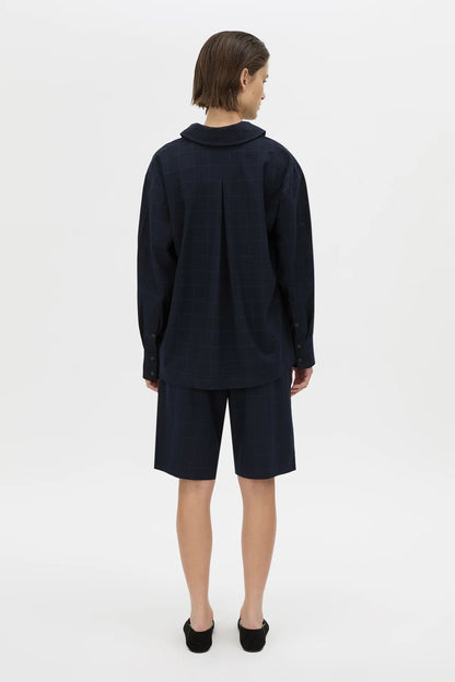 Camilla & Marc | Lourdes Check Soft Short - Navy