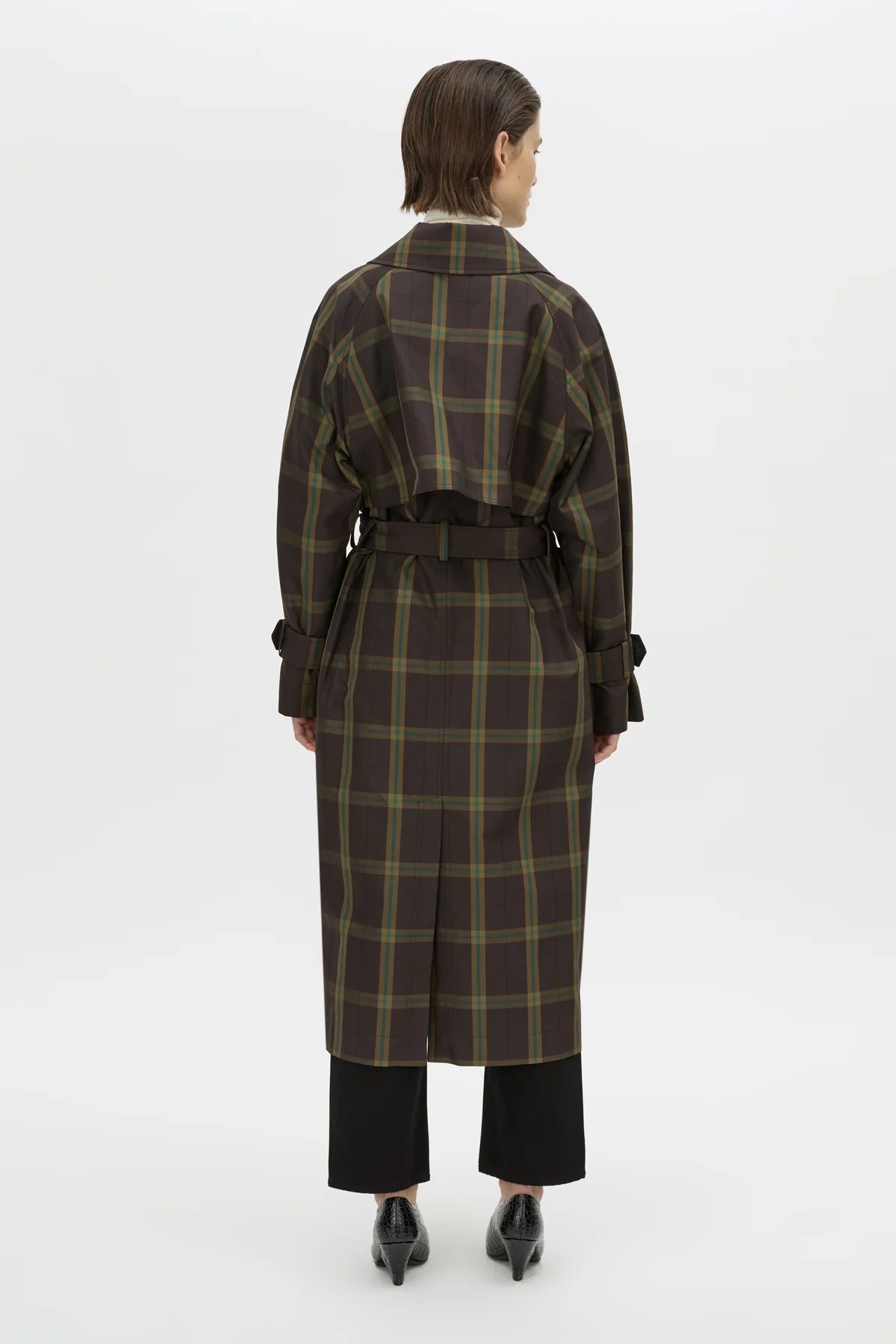 Camilla & Marc | Winton Check Trench Coat - Espresso Check