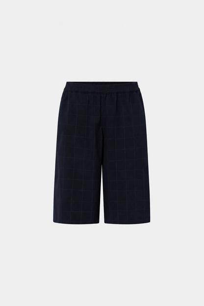 Camilla & Marc | Lourdes Check Soft Short - Navy