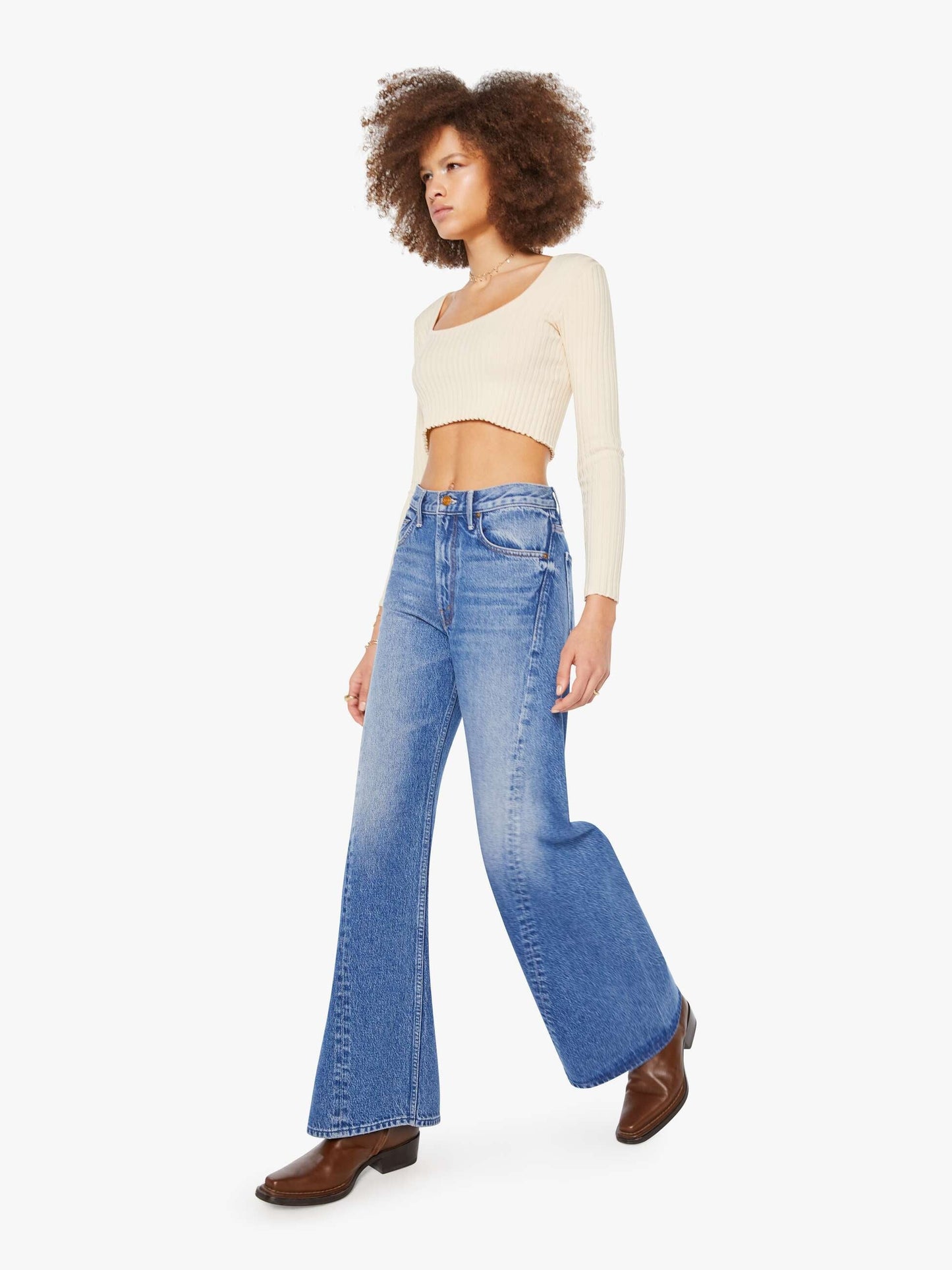 Mother Denim | The Lemon Twist Sneak - Rolling In The Dough