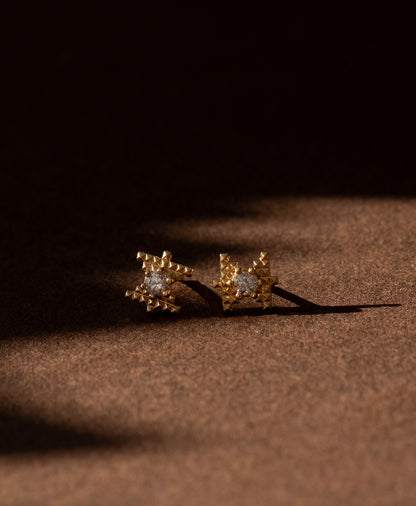 Zoe & Morgan | Inti Stud - Gold Peach Zircon