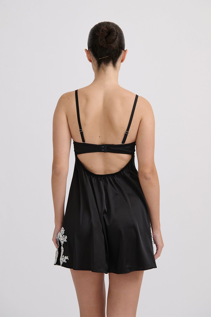 Kat the Label | Jean Slip - Black