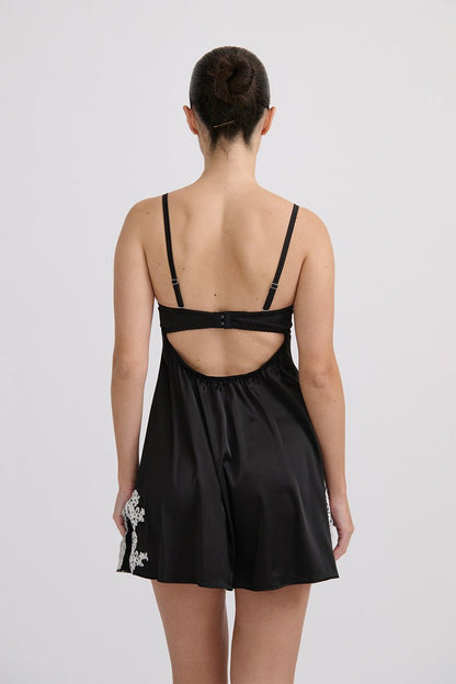 Kat the Label | Jean Slip - Black