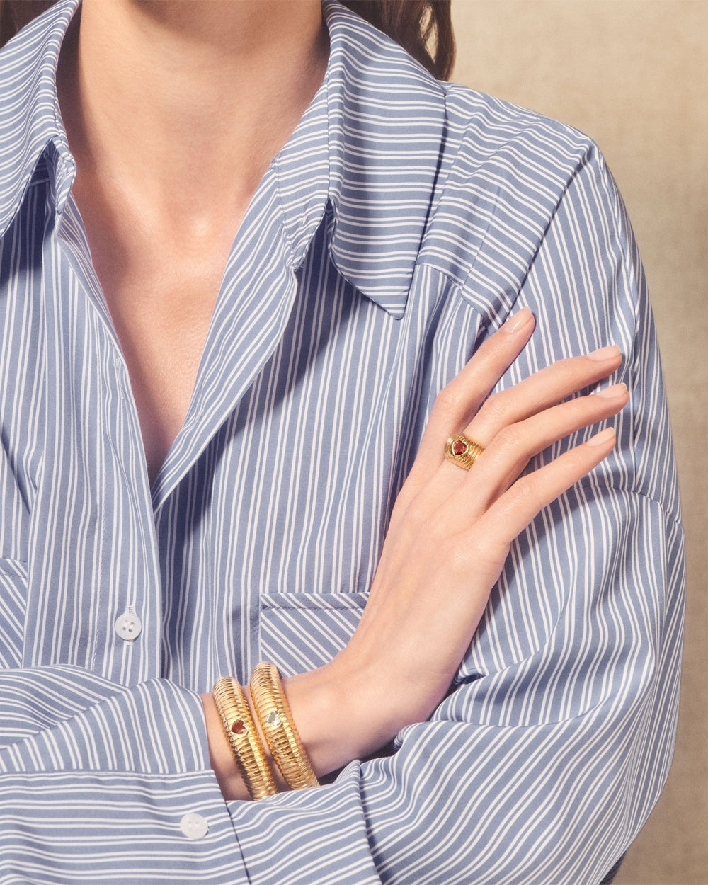 Tityaravy | Prema Bangle - Green Amethyst