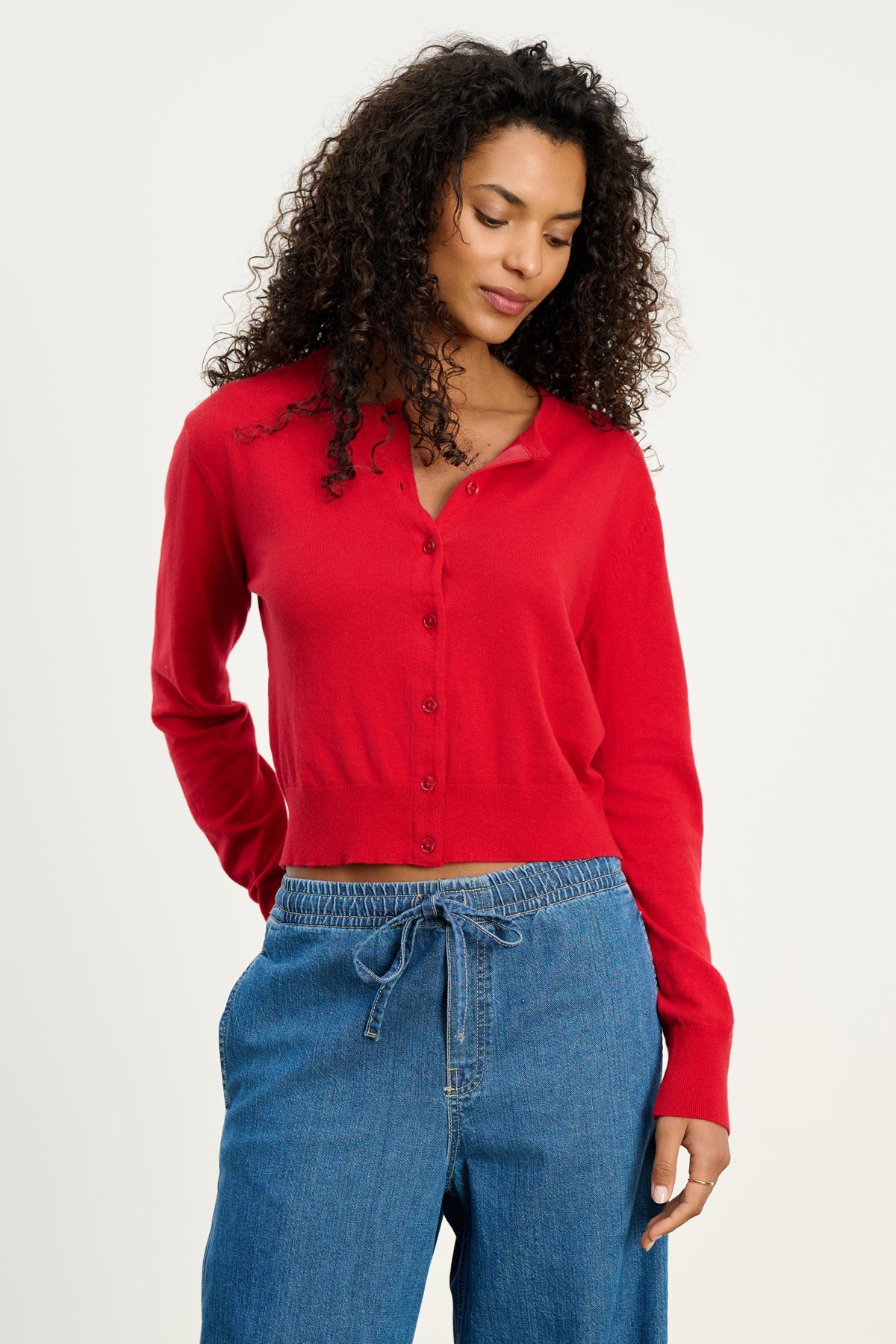 Velvet | Violette Cardigan - Red