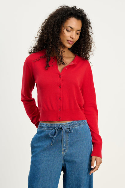 Velvet | Violette Cardigan - Red
