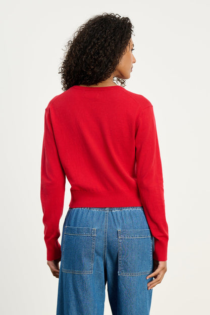 Velvet | Violette Cardigan - Red
