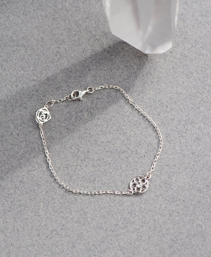 Zoe & Morgan | Manuka Bracelet - Silver/White Zircon