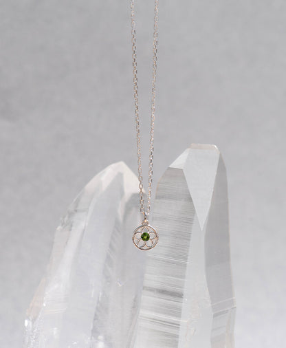 Zoe & Morgan | Manuka Necklace - Silver/Chrome Diopside