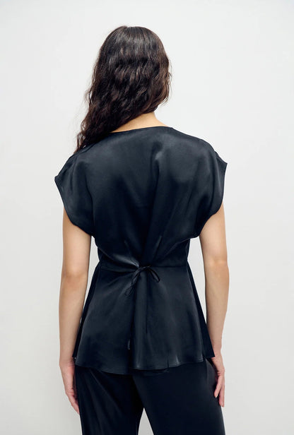 Silk Laundry | Lucia Top - Black