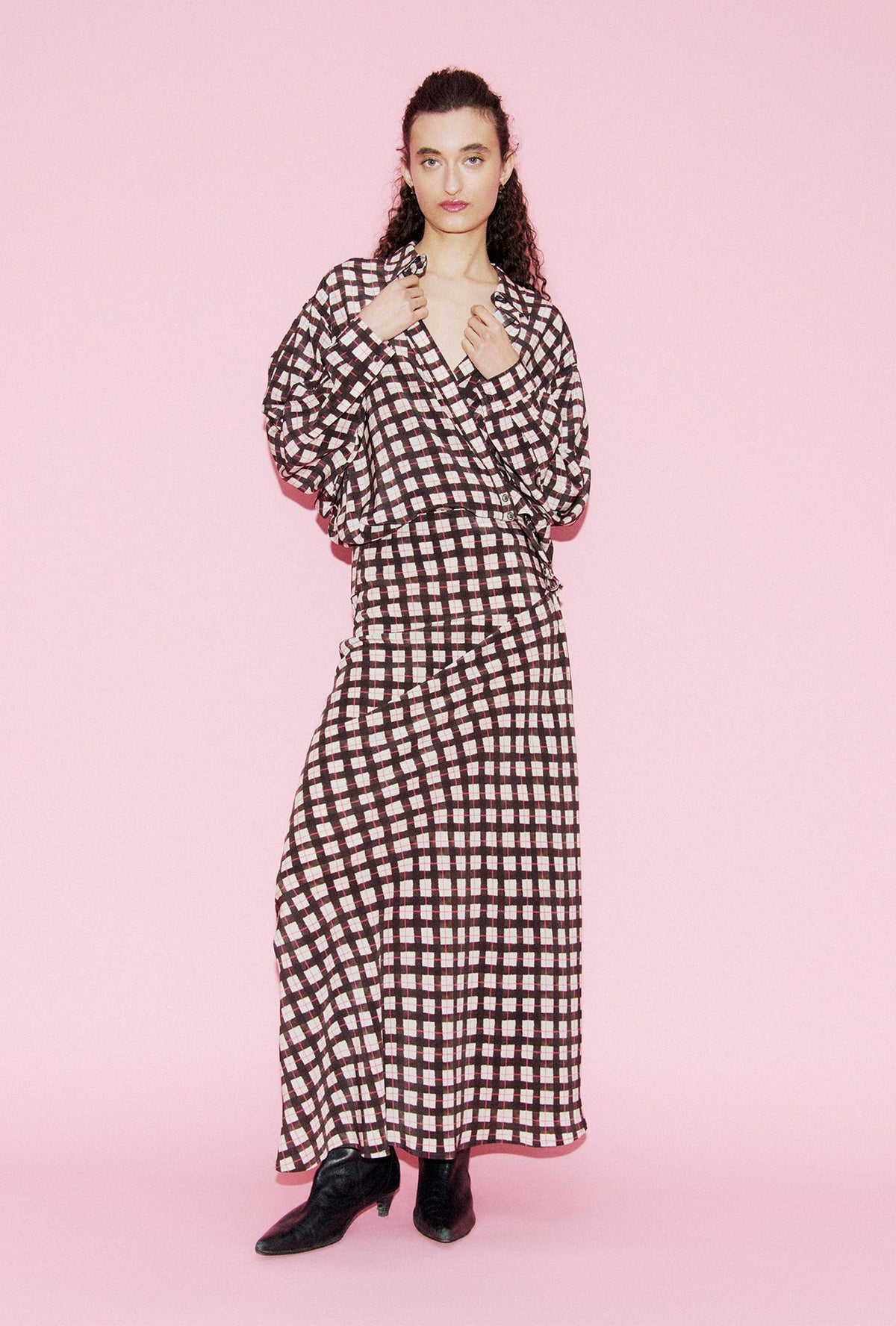 Silk Laundry | CDC Cross Over Shirt - Luna Gingham