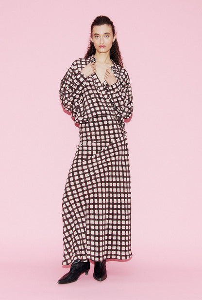 Silk Laundry | CDC Cross Over Shirt - Luna Gingham