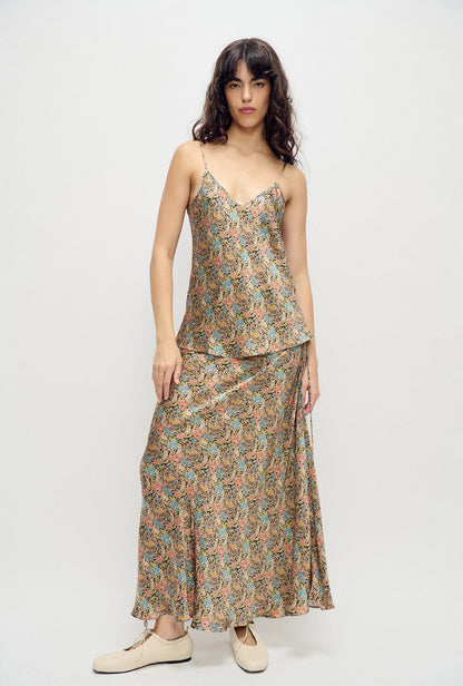 Silk Laundry | Bias Cut Cami - Sugar Floral