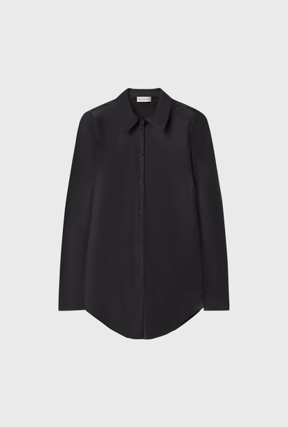 Silk Laundry | Bias Cut Shirt - Black